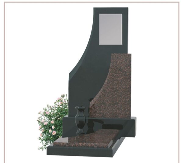 BLACK AND TAN BROWN GRAVE SET